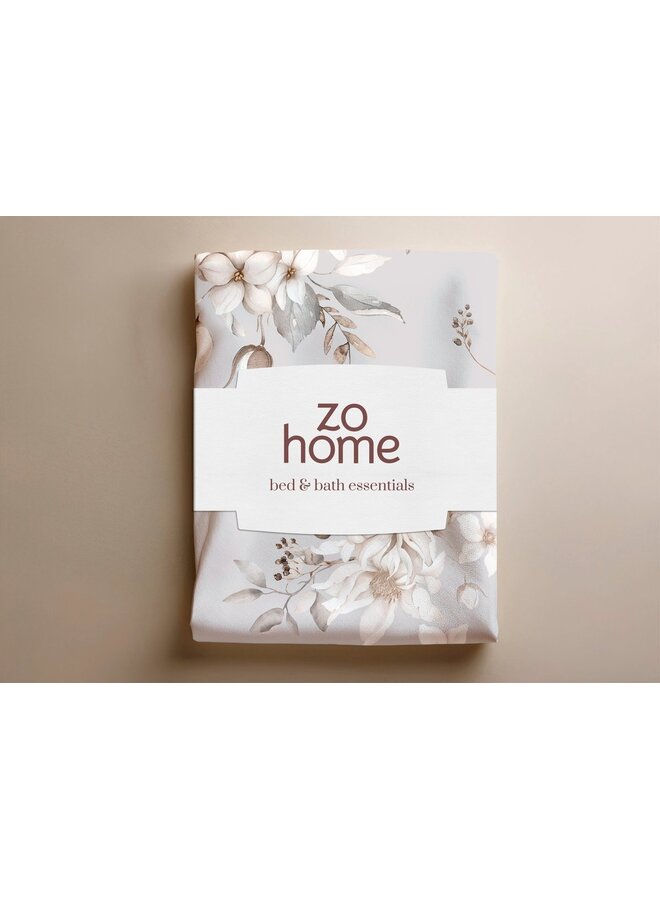 ZO! Home Dekbedovertrek Elara Grijs - Flanel