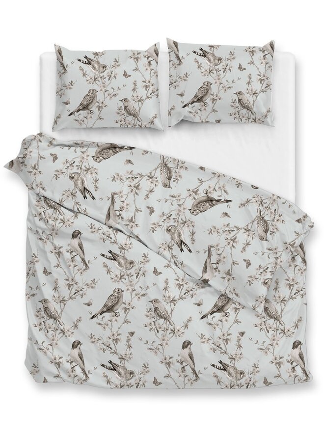 ZO! Home Dekbedovertrek Uccello Grijs - Flanel