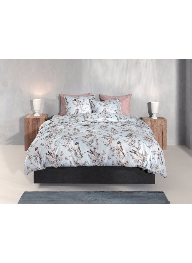 ZO! Home Dekbedovertrek Uccello Grijs - Flanel