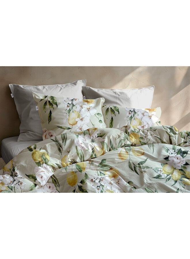 ZO! Home Dekbedovertrek Limone Groen - Microvezel