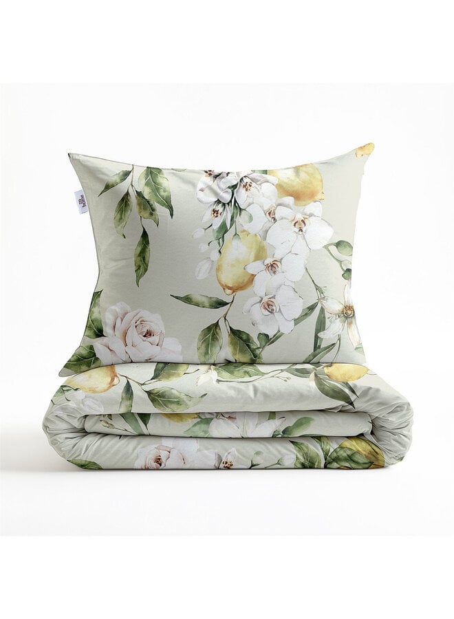 ZO! Home Dekbedovertrek Limone Groen - Microvezel