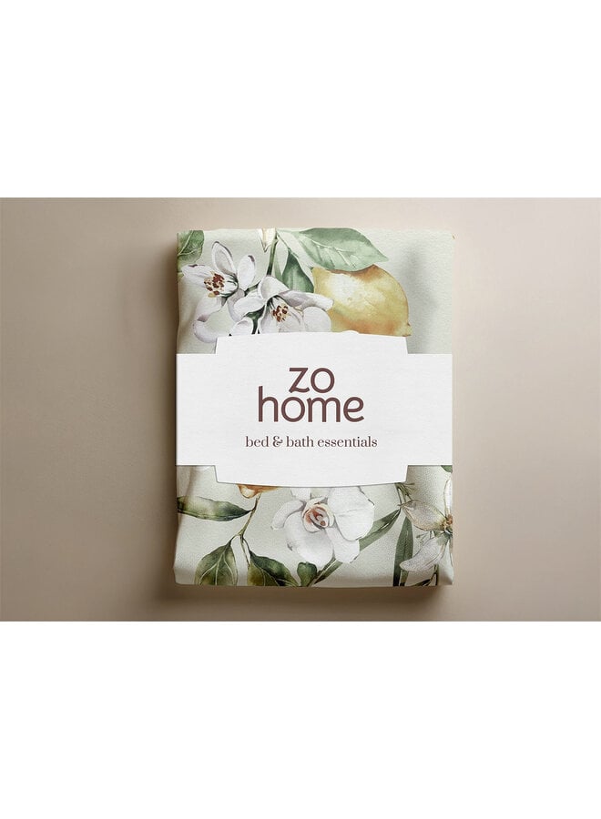 ZO! Home Dekbedovertrek Limone Groen - Microvezel