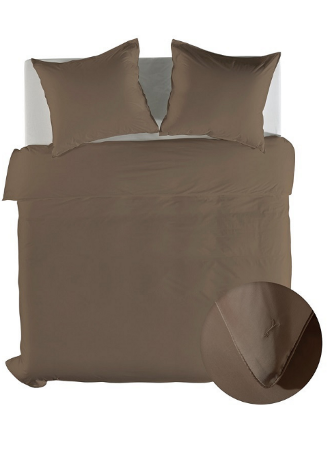 Dekbedovertrek Suite New York Plaza Taupe - Lyocell