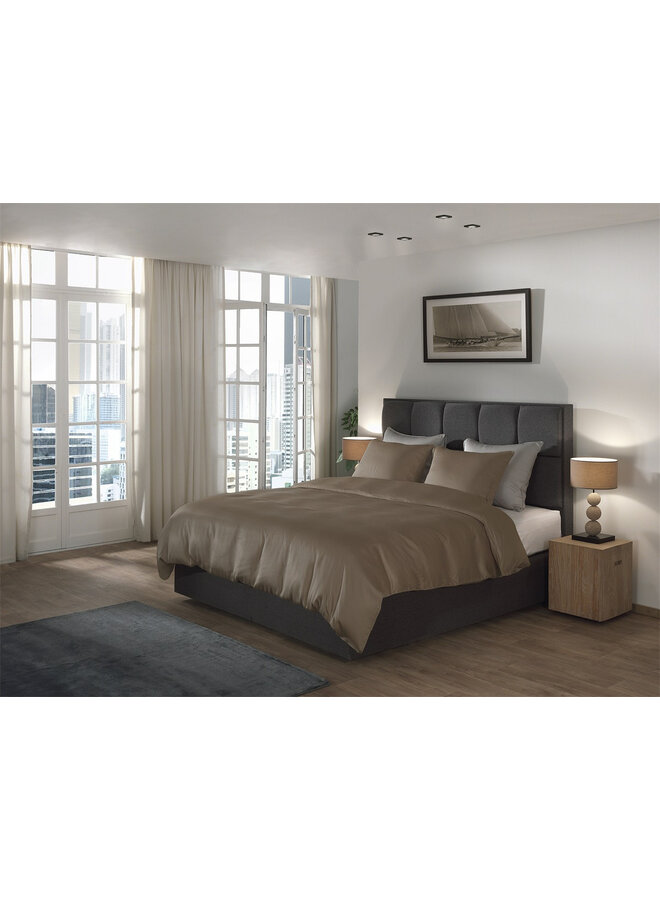 Yellow Dekbedovertrek Suite New York Taupe - Lyocell