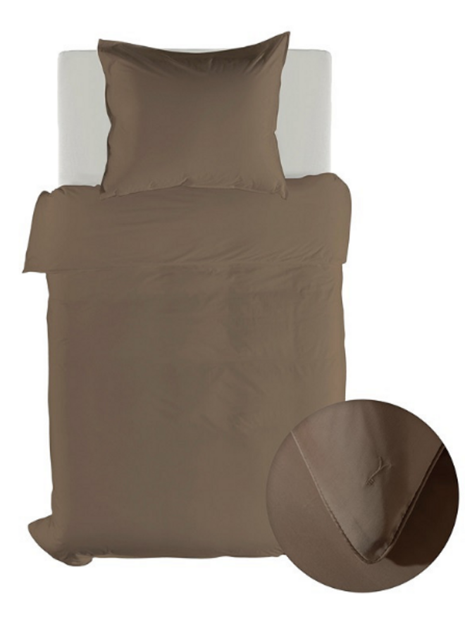 Yellow Dekbedovertrek Suite New York Plaza Taupe - Lyocell