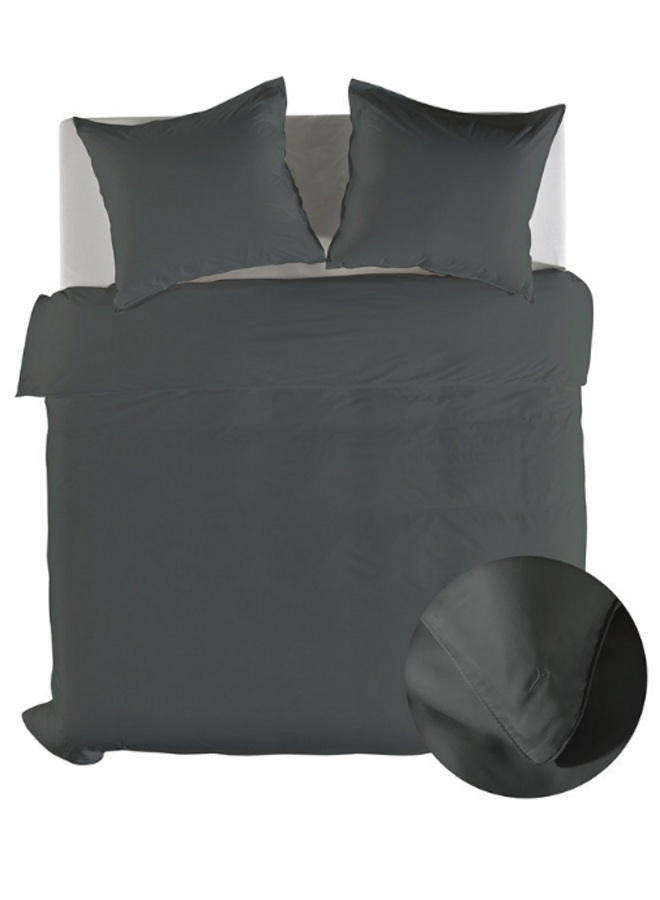 Dekbedovertrek Suite New York Beluga Grijs - Lyocell