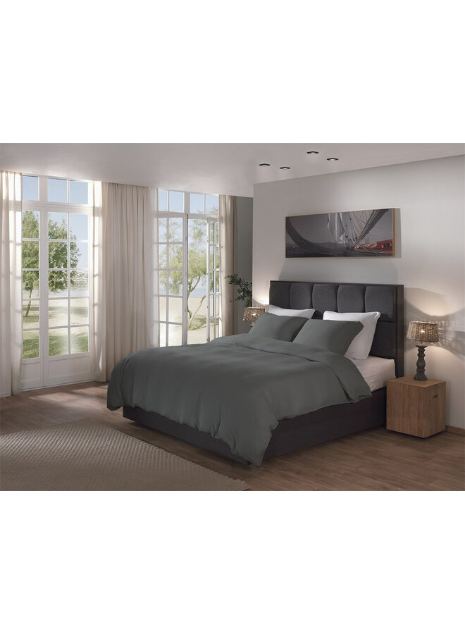 Yellow Dekbedovertrek Suite Guadeloupe Beluga Grijs - Gauze Katoen