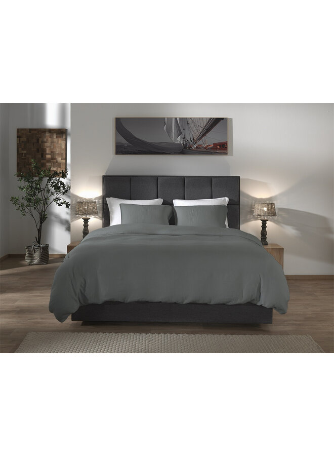 Yellow Dekbedovertrek Suite Guadeloupe Beluga Grijs - Gauze Katoen