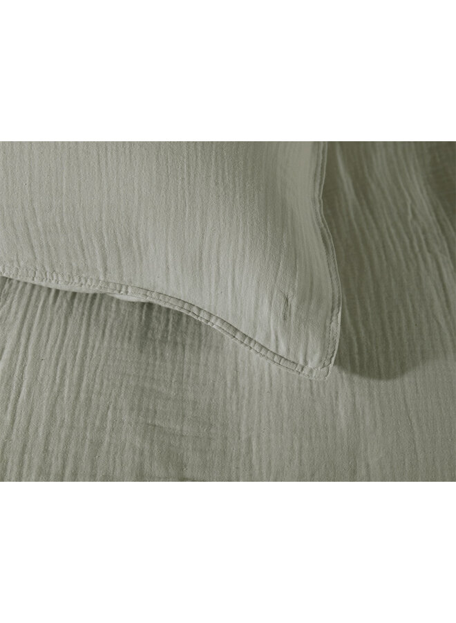 Yellow Dekbedovertrek Suite Guadeloupe Reseda Groen - Gauze Katoen