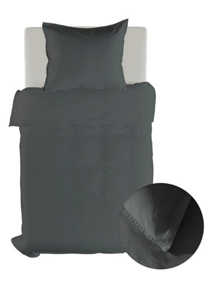 Yellow Dekbedovertrek Suite Saint-Tropez Beluga Grijs - Linnen/Katoen