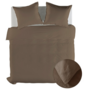 Yellow Dekbedovertrek Suite Saint-Tropez Plaza Taupe - Linnen/Katoen