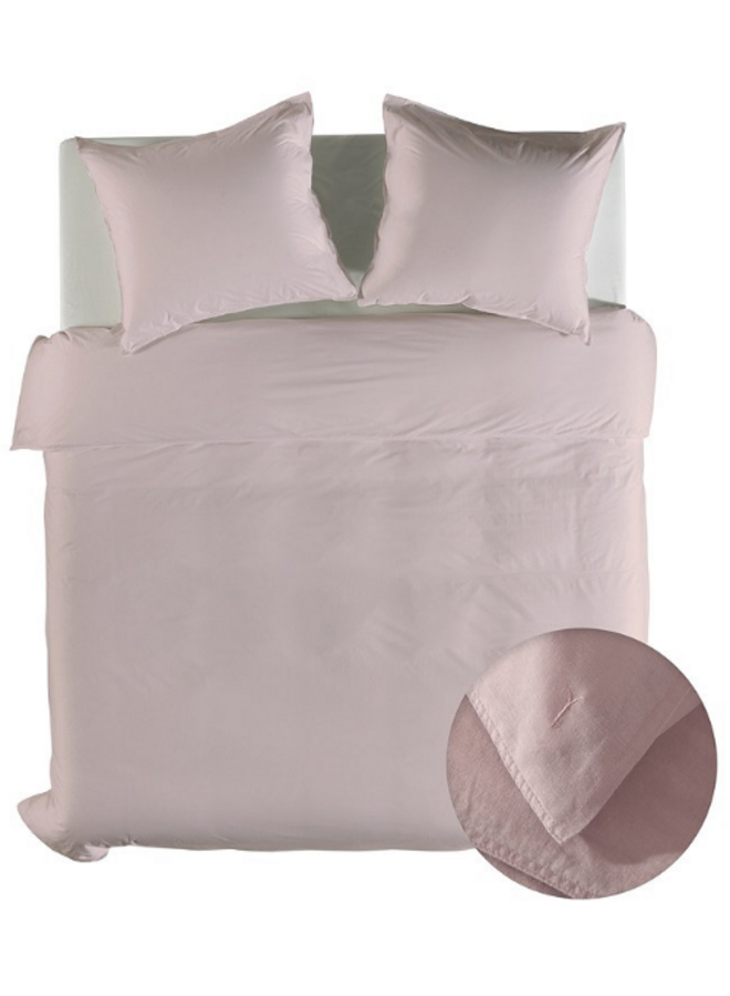 Yellow Dekbedovertrek Suite Saint-Tropez Roze - Linnen/Katoen