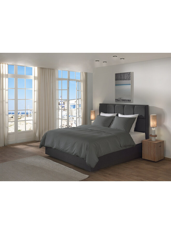 Yellow Dekbedovertrek Suite Casablanca Beluga Grijs - Katoen