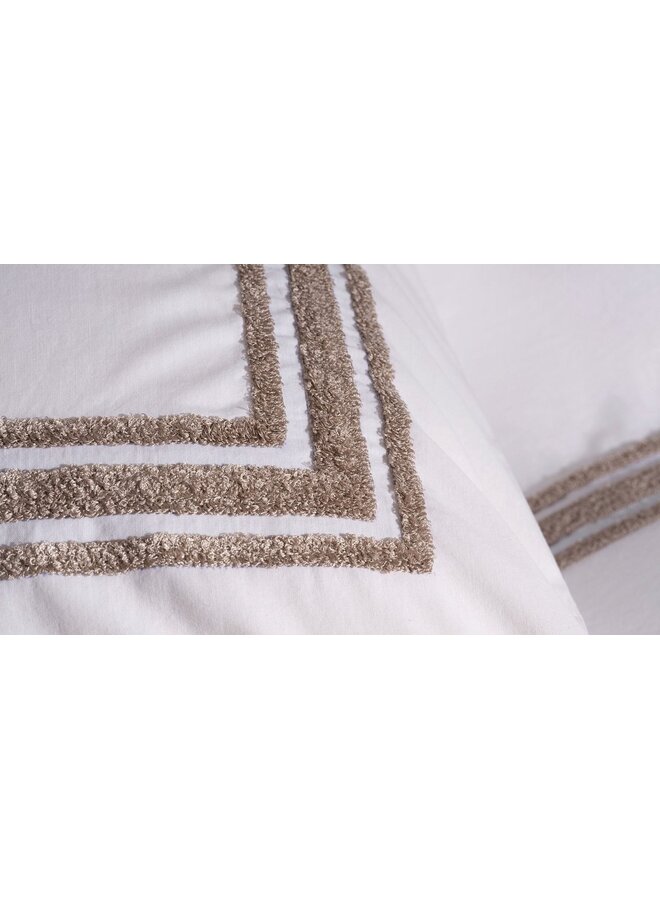 Yellow Dekbedovertrek Suite Kerala Blanc de Blanc - Gewassen Katoen