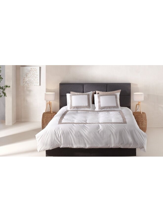 Yellow Dekbedovertrek Suite Kerala Blanc de Blanc - Gewassen Katoen