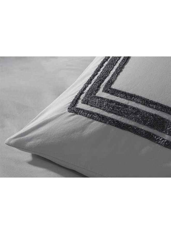 Yellow Dekbedovertrek Suite Kerala Vaporous Grijs - Gewassen Katoen