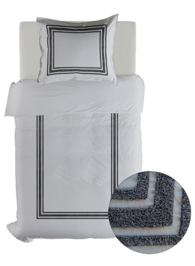 Yellow Dekbedovertrek Suite Kerala Vaporous Grijs - Gewassen Katoen