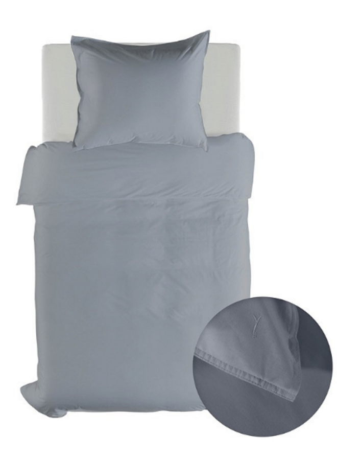 Yellow Dekbedovertrek Suite Nairobi Delicate Blauw - Gewassen Katoen