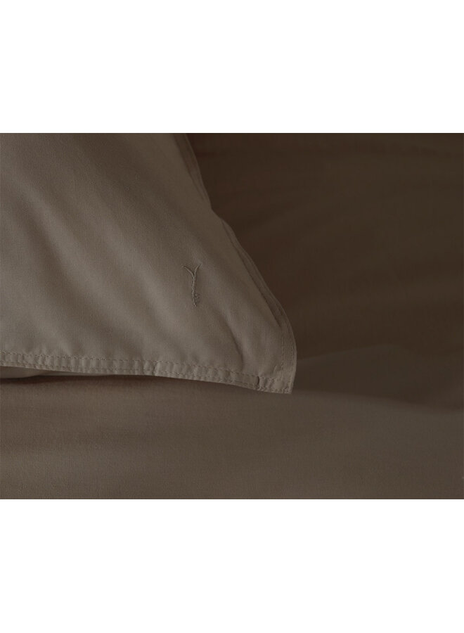 Yellow Dekbedovertrek Suite Nairobi Plaza Taupe - Gewassen Katoen