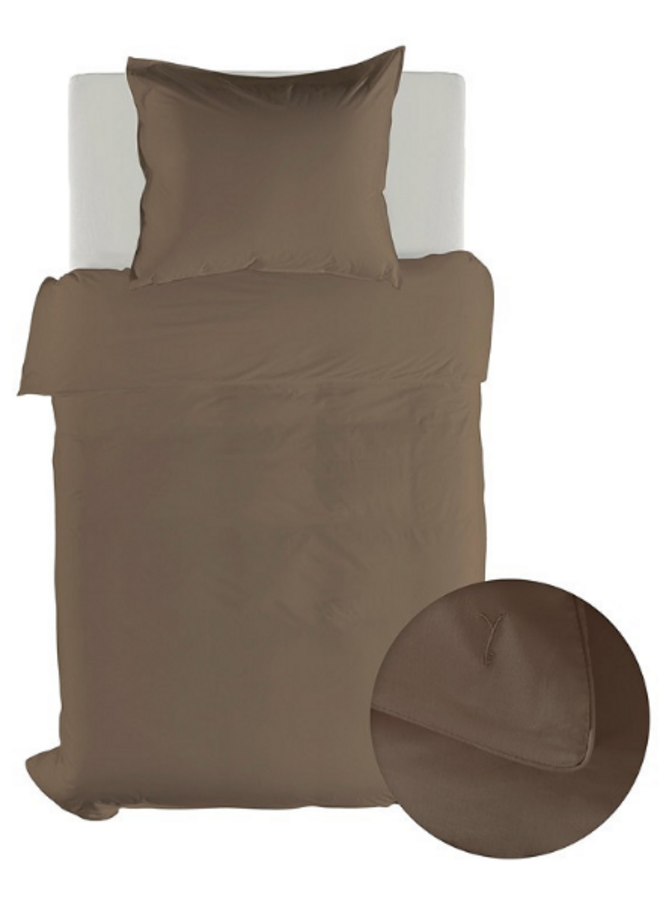 Yellow Dekbedovertrek Suite Dubai Plaza Taupe - Katoen-Satijn