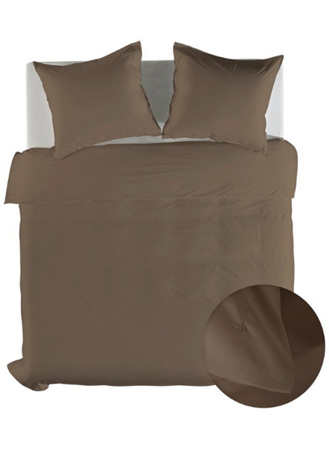 Dekbedovertrek Suite Mumbai Taupe - Percale Katoen PL1