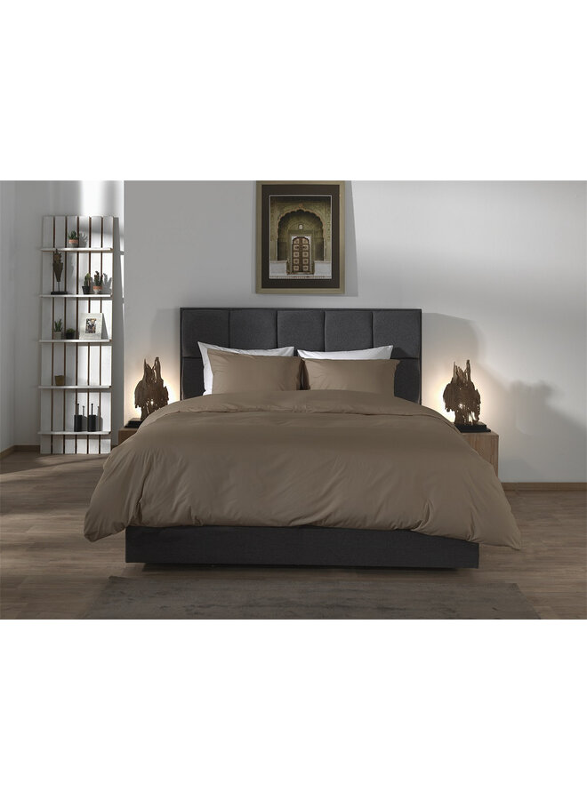 Yellow Dekbedovertrek Suite Mumbai Plaza Taupe - Percale Katoen