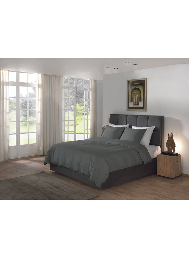 Yellow Dekbedovertrek Suite Mumbai Beluga Grijs - Percale Katoen