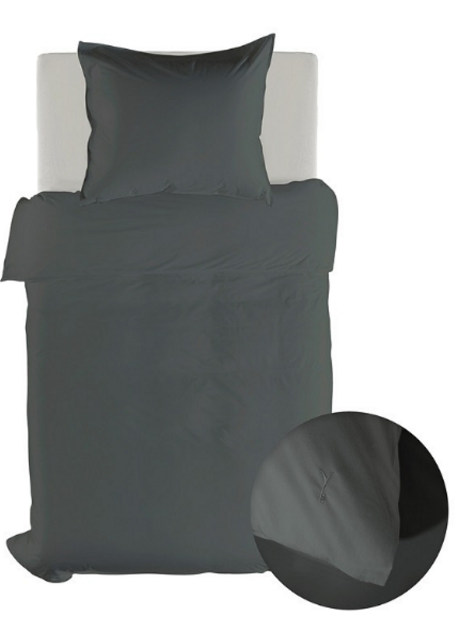 Yellow Dekbedovertrek Suite Mumbai Beluga Grijs - Percale Katoen