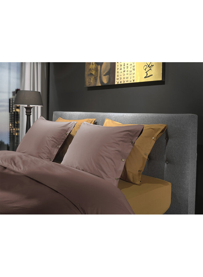 Yellow Dekbedovertrek Uni Canyon Roze - Percale Katoen
