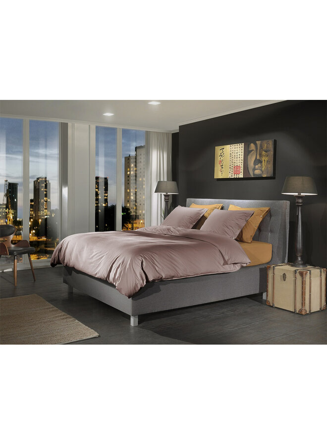 Yellow Dekbedovertrek Uni Canyon Roze - Percale Katoen