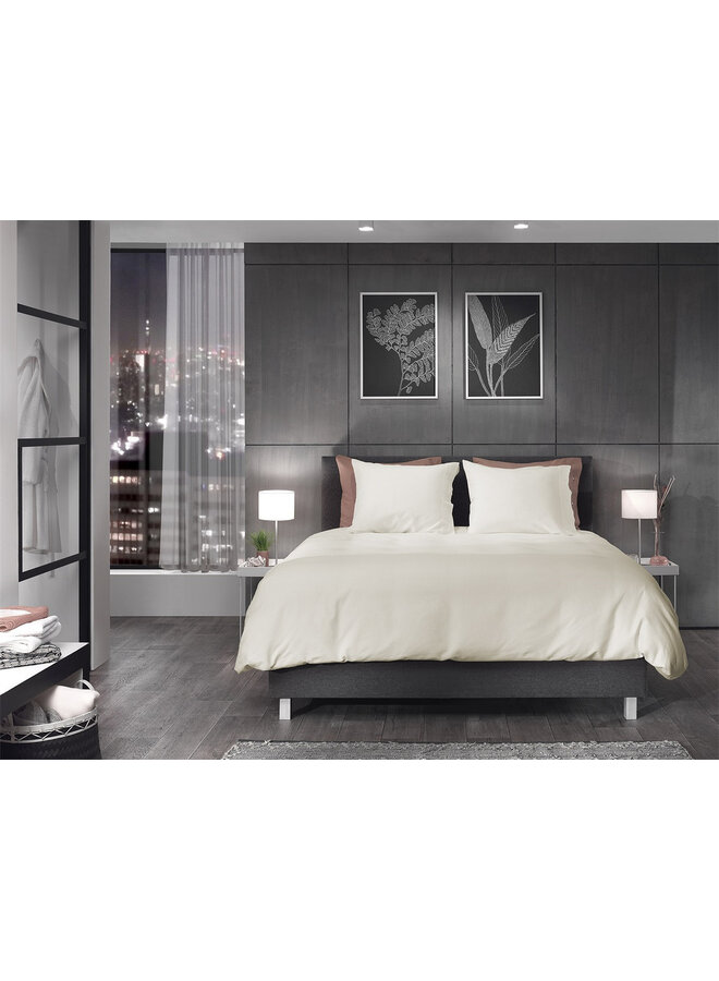 Yellow Dekbedovertrek Cialda Bone Wit - Katoen