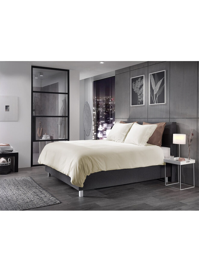 Yellow Dekbedovertrek Cialda Bone Wit - Katoen