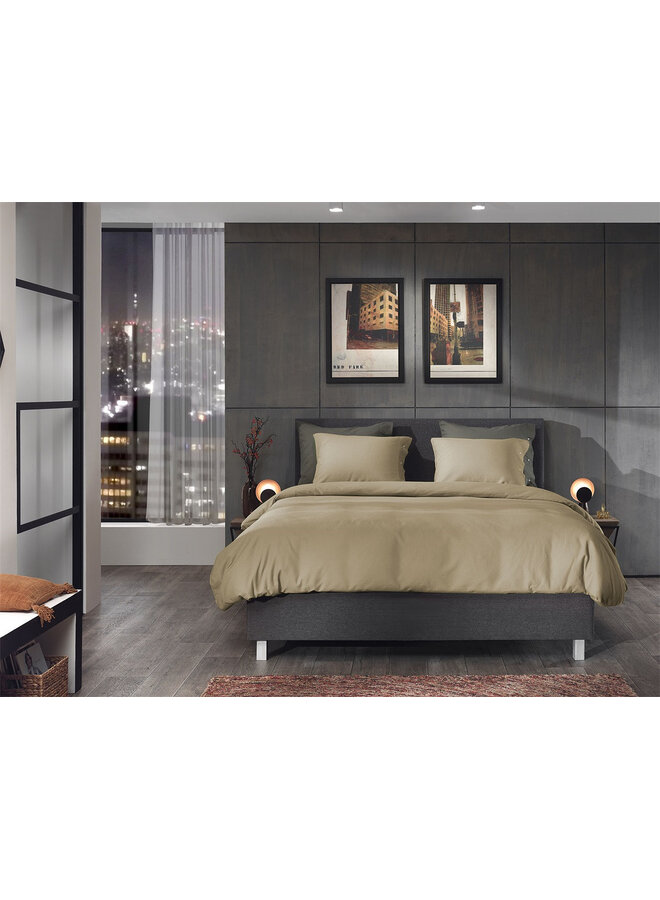 Yellow Dekbedovertrek Cialda Pale Kaki - Katoen