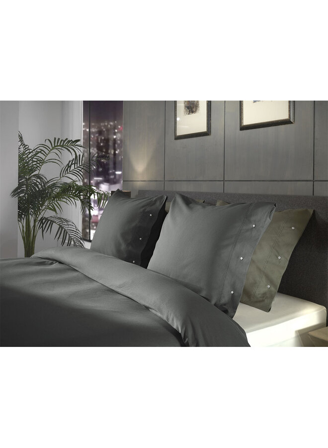 Yellow Dekbedovertrek Cialda Pewter Grijs - Katoen