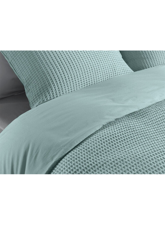 Heckett & Lane Dekbedovertrek Vafala Sky Blauw - Katoen