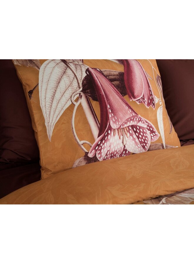 Heckett & Lane Dekbedovertrek Malu Oranje - Katoensatijn