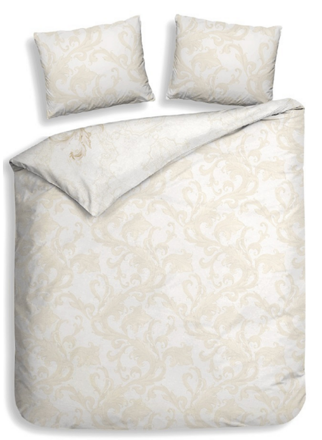 Heckett & Lane Dekbedovertrek Lauren Creme - Katoensatijn