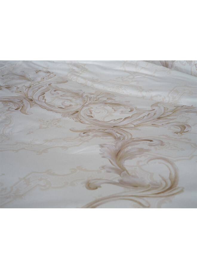 Heckett & Lane Dekbedovertrek Lauren Creme - Katoensatijn