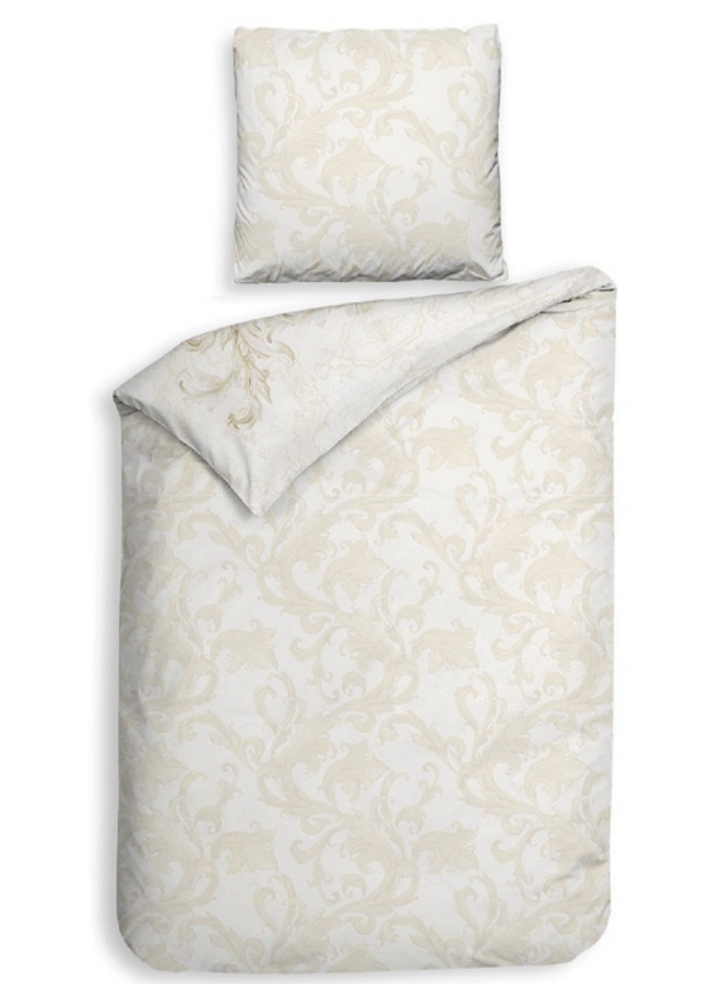 Heckett & Lane Dekbedovertrek Lauren Creme - Katoensatijn