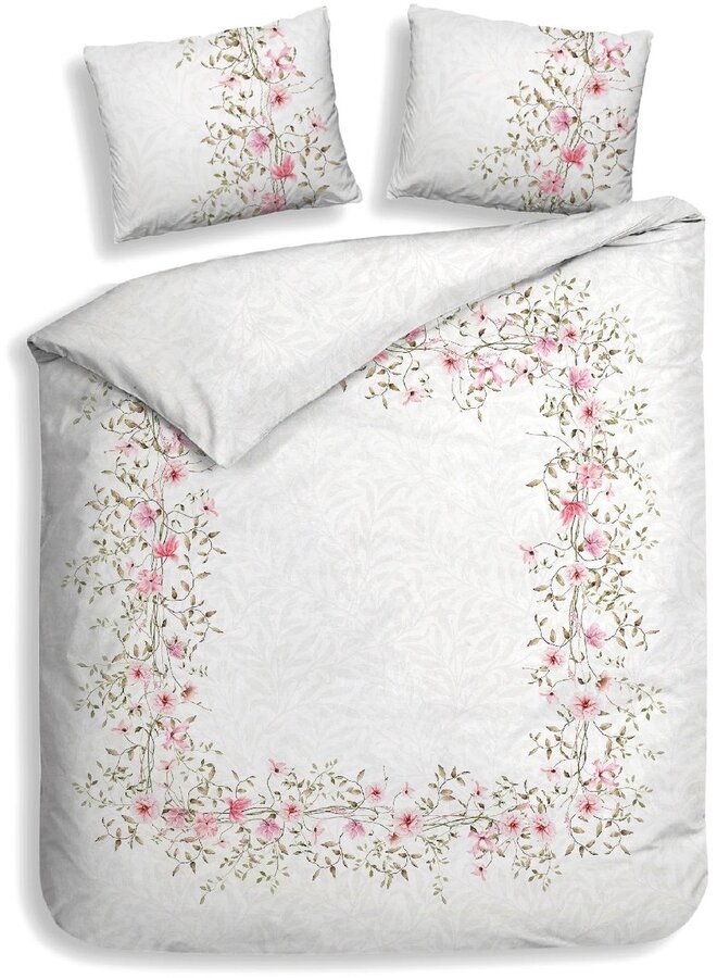 Dekbedovertrek Jolie Wit - Katoensatijn