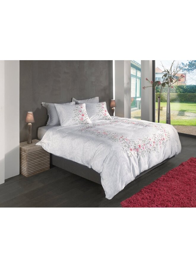 Heckett & Lane Dekbedovertrek Jolie Wit - Katoensatijn