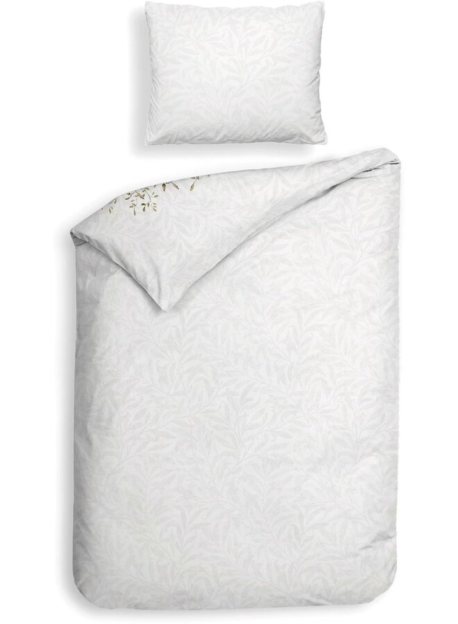 Heckett & Lane Dekbedovertrek Jolie Wit - Katoensatijn