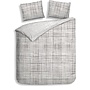 Heckett & Lane Dekbedovertrek Helgi Grijs - Twill Katoen