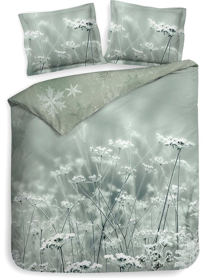 Dekbedovertrek Beyla Groen - Twill Katoen