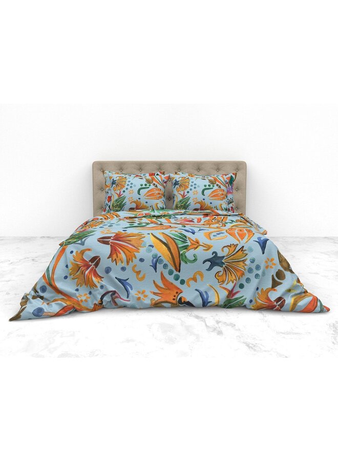Heckett & Lane Dekbedovertrek Hailey Multi - Bamboe Percale