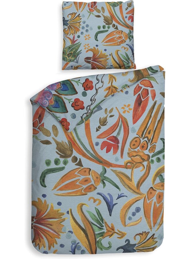 Heckett & Lane Dekbedovertrek Hailey Multi - Bamboe Percale