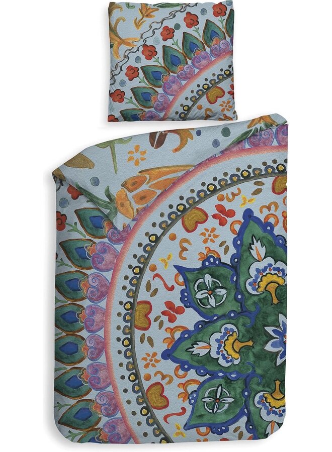 Heckett & Lane Dekbedovertrek Hailey Multi - Bamboe Percale