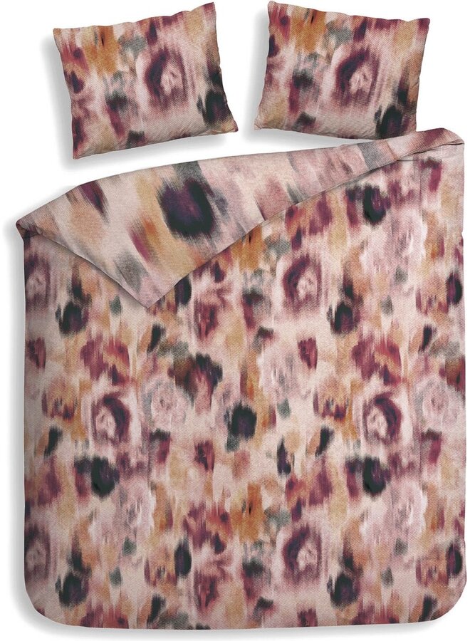 Heckett & Lane Dekbedovertrek Jolijnn Rood - Clip Sheared Katoen