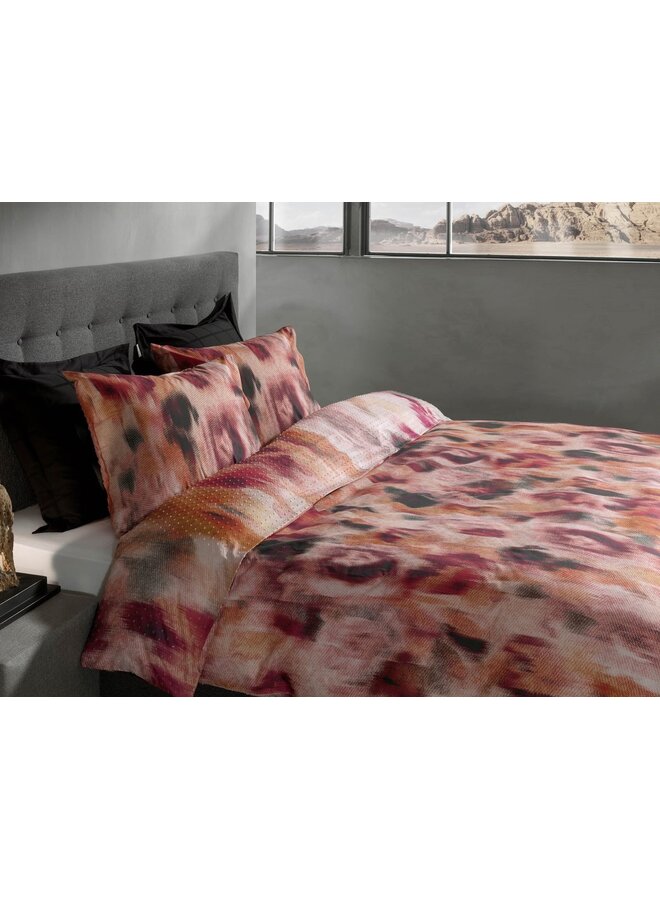 Heckett & Lane Dekbedovertrek Jolijnn Rood - Clip Sheared Katoen