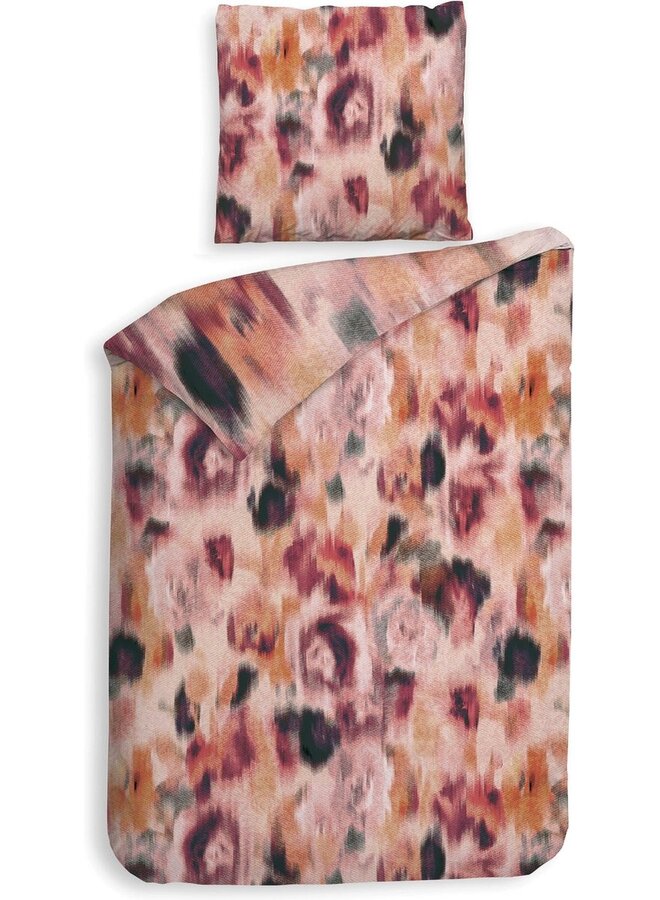 Heckett & Lane Dekbedovertrek Jolijnn Rood - Clip Sheared Katoen